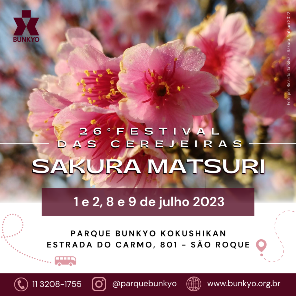 26º Festival das Cerejeiras de São Roque - Sakura Matsuri.