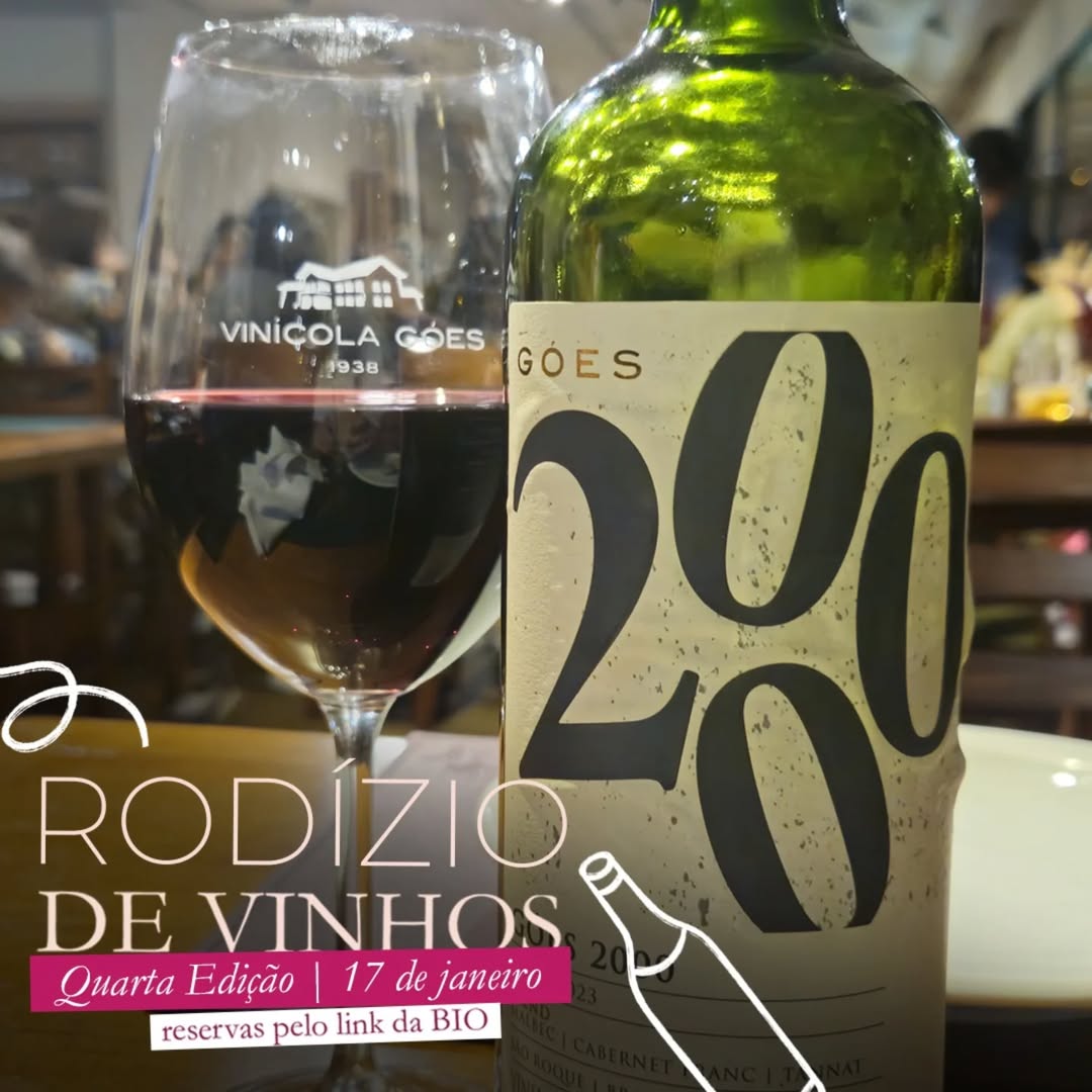 Rodízio de vinhos no restaurante Vale do Vinho (na Vinícola Góes em São Roque/SP).