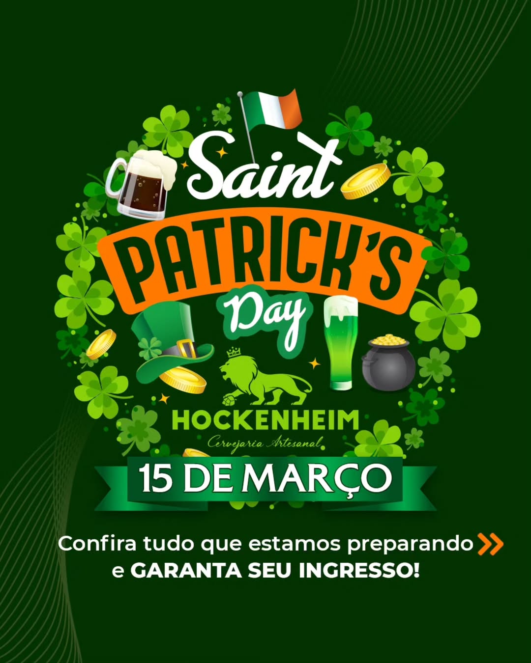 St. Patrick's Day na Hockenheim Cervejaria em São Roque