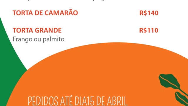 Cardápio da Aninha Rotisseria para almoço de Páscoa por encomenda em São Roque/SP.