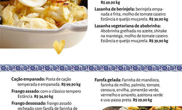 Cardápio de Páscoa para encomenda no Estância Supermercado em São Roque.